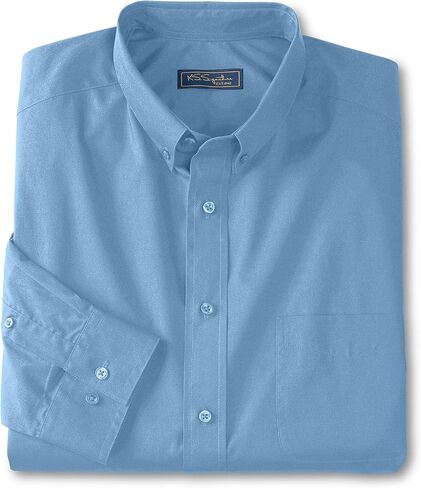 KingSize Men's Big & Tall Tall Wrinkle-Free Button-Down Collar Dress Shirt in Kuwait