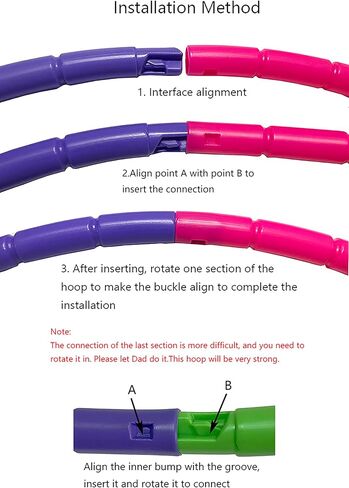 Kids Exercise Hoop Detachable & Size Adjustable Hoop Professional Ring for Kids Party Games in Kuwait
