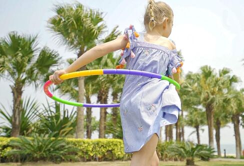 Kids Exercise Hoop Detachable & Size Adjustable Hoop Professional Ring for Kids Party Games in Kuwait