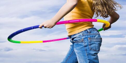 Kids Exercise Hoop Detachable & Size Adjustable Hoop Professional Ring for Kids Party Games in Kuwait