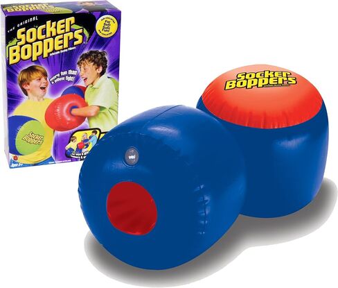 Socker Boppers Inflatable Boxing Pillows - Pair Boppers – colors will vary, Box and Bop, Durable Vinyl, Active Outlet That Aids in Agility, Balance and Coordination, Safe Fun Indoor or Out,(Pack of 2) in Kuwait
