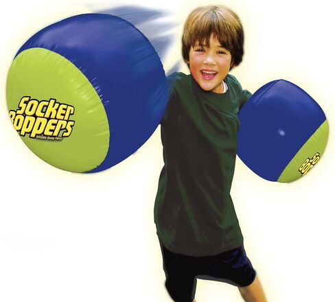 Socker Boppers Inflatable Boxing Pillows - Pair Boppers – colors will vary, Box and Bop, Durable Vinyl, Active Outlet That Aids in Agility, Balance and Coordination, Safe Fun Indoor or Out,(Pack of 2) in Kuwait