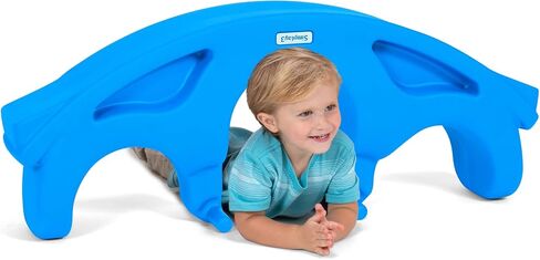 Simplay3 Up and Down Teeter Totter Seesaw - Rocking Fun for Two Toddlers or Kids Ages 18 Months to 5 Yrs- Sapphire, Made in USA in Kuwait