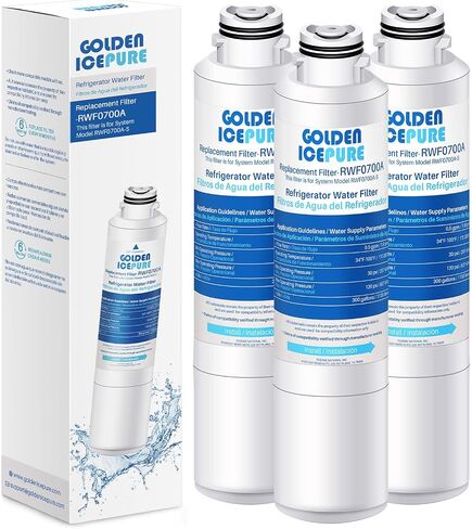GOLDEN ICEPURE DA29-00020B Replacement for SAMSUNG HAF-CIN/EXP, 3PACK, RF28HMEDBSR/AA, RF28K9380SR, RF263BEAESR/AA, RF28JBEDBSG, RF4287HARS, RF28HFEDTSR, DA97-08006A Refrigerator Water Filter in Saudi Arabia