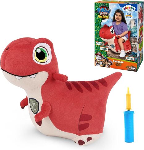 Bouncy Pals Paw Patrol x The Dino Movie Toddler Dinosaur Hopper Toy-Rhubarb in Kuwait