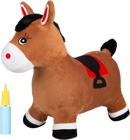 INPANY Bouncy Horse Hopper Toys, 2-4 Kids Riding Horse, Gifts Toy for Kids in Kuwait