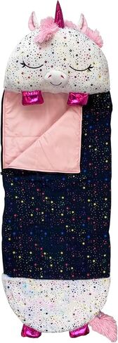 Happy Nappers 2-in-1 Pillow & Sleepy Sack Rainbow Unicorn 54x20 Medium in Kuwait