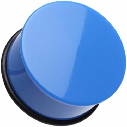 Neon Colored Acrylic Single Flared Ear Gauge Plug in Saudi Arabia