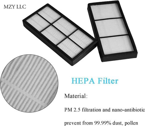 MZY LLC 12 Pack Hepa Filter Filters Replacement For irobot Roomba 800 900 series 860 870 871 880 960 980 Robotic Vacuum Parts in Kuwait
