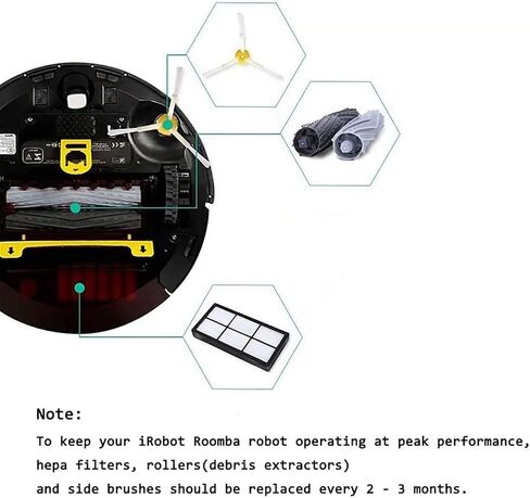 MZY LLC 12 Pack Hepa Filter Filters Replacement For irobot Roomba 800 900 series 860 870 871 880 960 980 Robotic Vacuum Parts in Kuwait