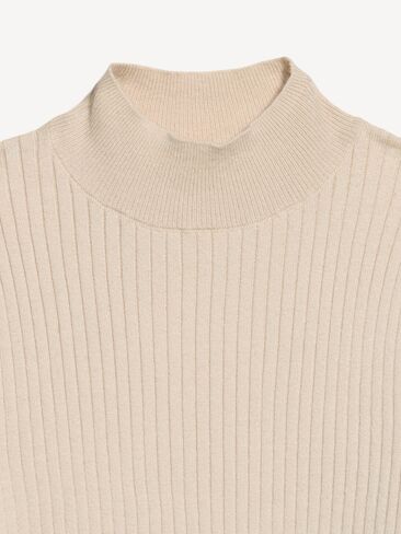 Old Navy SoSoft Lite Ribbed Mock-Neck - Wish Bone in Kuwait