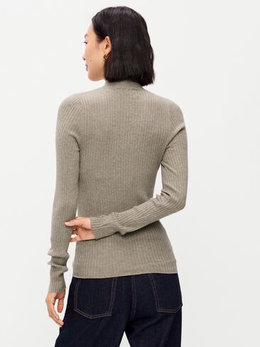 Old Navy SoSoft Lite Ribbed Mock-Neck Sweater - Mushroom in Kuwait
