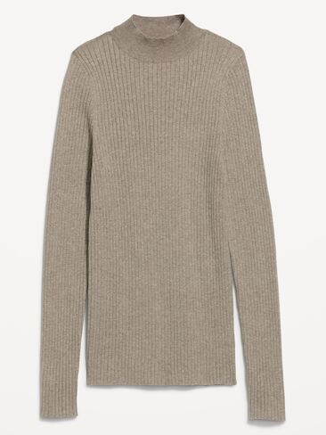 Old Navy SoSoft Lite Ribbed Mock-Neck Sweater - Mushroom in Kuwait
