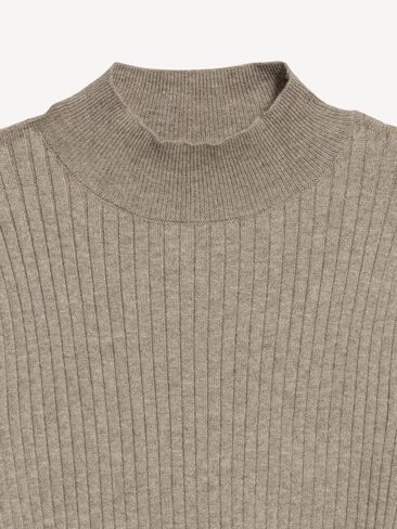 Old Navy SoSoft Lite Ribbed Mock-Neck Sweater - Mushroom in Kuwait