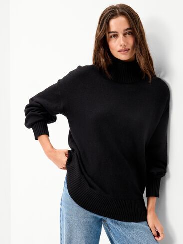 Old Navy SoSoft Mock-Neck Sweater - Black Jack in Kuwait