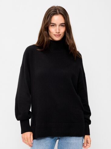 Old Navy SoSoft Mock-Neck Sweater - Black Jack in Kuwait