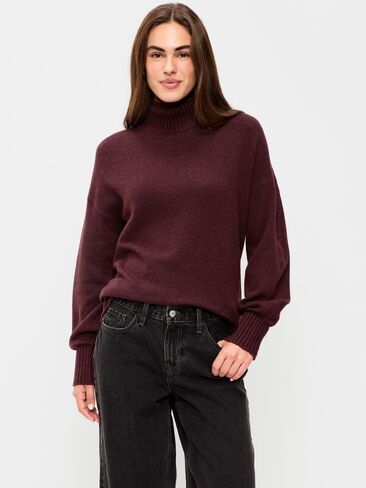 Old Navy SoSoft Mock-Neck Sweater - Clove in Kuwait
