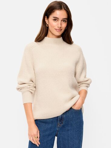 Old Navy SoSoft Mock-Neck Shaker Sweater - Wish Bone in Kuwait