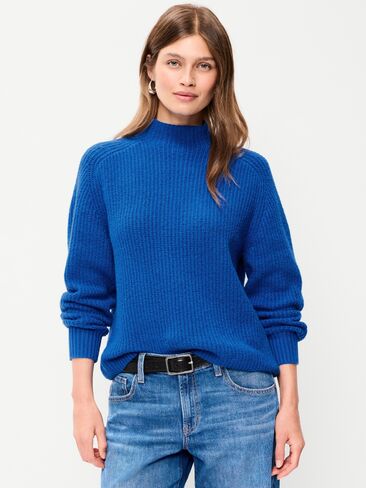 Old Navy SoSoft Mock-Neck Shaker Sweater - Blue Moon in Kuwait