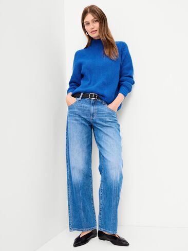 Old Navy SoSoft Mock-Neck Shaker Sweater - Blue Moon in Kuwait