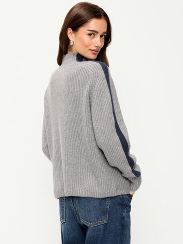 Old Navy SoSoft Sport Mock-Neck Shaker Sweater - Heather Gray in Kuwait