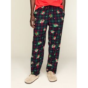 Old Navy Old Navy x Disney Flannel Pajama Pants for Men - Disney Wreath Plaid in Kuwait