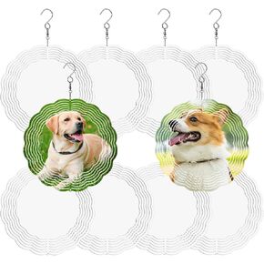 8 Inch Sublimation Wind Spinner Blanks 10 Pack,Outdoor Decoration in Kuwait
