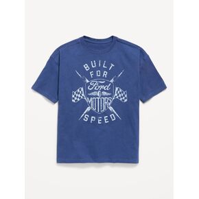 Old Navy Ford™ Oversized Gender-Neutral Graphic T-Shirt Kids - Pacific Blue in Kuwait