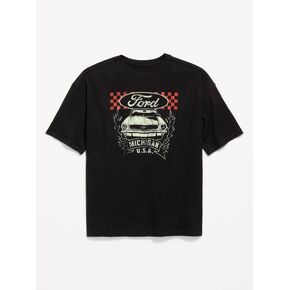 Old Navy Ford ™ Oversized Gender-Neutral Graphic T-Shirt for Kids - Black Jack in Saudi Arabia