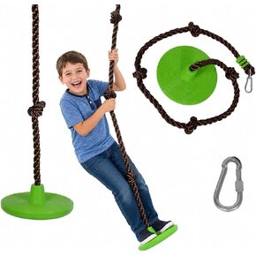 Swurfer Disco Tree Swing - Swing Sets for Backyard, Outdoor Swing, Swingset Outdoor for Kids, Easy Installation, Heavy Duty, Adjustable Climbing Rope, Weather Resistant in Saudi Arabia