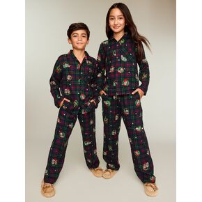 Old Navy Old Navy x Disney Gender-Neutral Pajama Set for Kids - Wreath Plaid in Kuwait