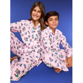 Old Navy Old Navy x Disney Stitch & Angel Gender-Neutral Pajama Set for Kids - Stitch & Angel Pink in Kuwait