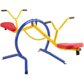 Gym Dandy Kids Pendulum Teeter Totter Seesaw, Outdoor Backyard Playground Ride On Toy with Padded Grip Handles & 2 Seats, Powder Coated Steel Frame TT-320 in Kuwait