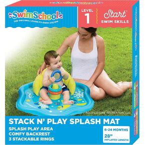 SwimSchool Infant Baby Pool Floats, Free Swimming, Super Buoyant – Ages 6-24 Months – Multiple Colors/Styles – Adjustable Canopies and Seats, Splash & Play Baby Floaties in Saudi Arabia