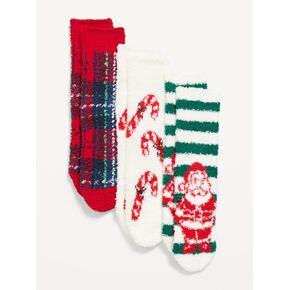 Old Navy Cozy Crew Socks 3-Pack for Women - Santa Stripes (Match the Fam!) in Kuwait