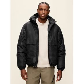 Old Navy Water-Resistant Utility Puffer Jacket - Black Print in Kuwait