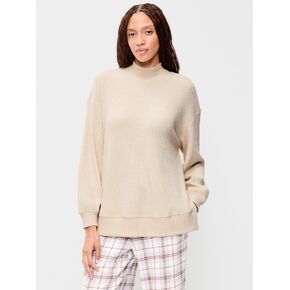 Old Navy Oversized Mock-Neck Long-Sleeve Top - Wish Bone in Saudi Arabia