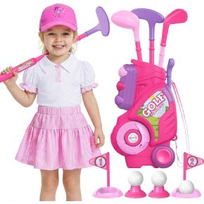 Liberry Toddler Golf Clubs Set Toy for Girls 2 3 4 Year Old with Outfit in Saudi Arabia