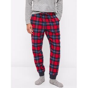 Old Navy Plaid Flannel Pajama Joggers for Men - Red Plaid (Match the Fam!) in Kuwait
