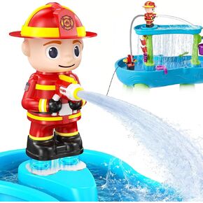 Water Table Pump Kids Toys: Firefighter Water Table Pump Continuous Flow in Kuwait