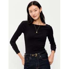 Old Navy Snug Long-Sleeve Boatneck T-Shirt - LS SNUG BOATNE:BLCKJACK in Saudi Arabia