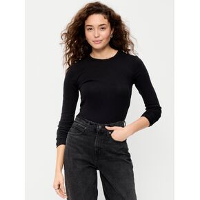 Old Navy Snug Crew-Neck Long Sleeve T-Shirt - Black Jack in Saudi Arabia