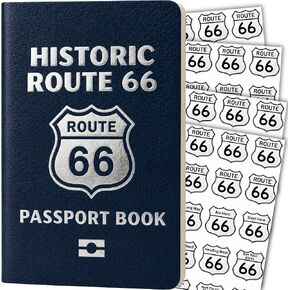 Historic Route 66 Passport Book - Stickers & Map to Track 66 Stops in Saudi Arabia