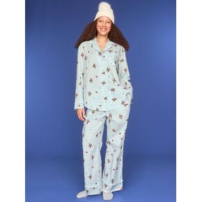 Old Navy Old Navy x Disney Poplin Pajama Pant Set for Women - Disney Winter Scenic in Kuwait