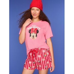 Old Navy Old Navy x Disney Oversized Graphic T-Shirt for Women - Disney Minnie in Kuwait