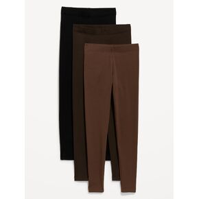 Old Navy High-Waisted Fleece-Lined Leggings 3-Pack - Peppercorn in Kuwait