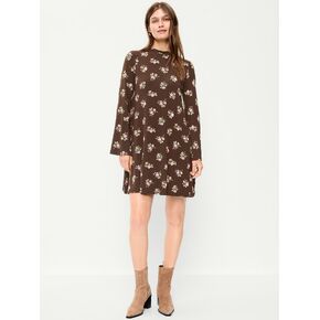 Old Navy High-Neck Jersey Mini Swing Dress - Multi Floral in Saudi Arabia