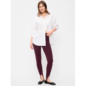 Old Navy High-Waisted Stirrup Leggings for Women - Red Raisin in Kuwait