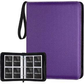 GERMUN Trading Card Binder, 900 Pockets Card Binder, 9-Poccket Sided Pocket Sports Card Binder, Premium Card Binders Compatible with MTG, TCG, Baseball Cards(Carbon Black) in Kuwait