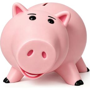 Piggy Bank Unbreakable Cute Pink Pig Money Bank Plastic Saving Coin Bank for Kids Christmas Birthday Toy Gift in Kuwait